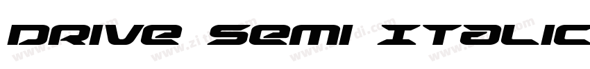 Drive Semi Italic字体转换
